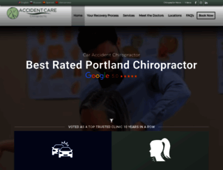 accidentcarechiropractic.com screenshot