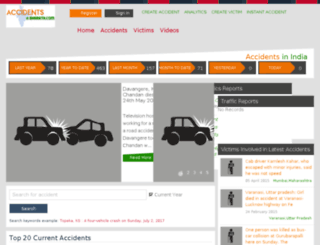 accidentsinbharat.com screenshot