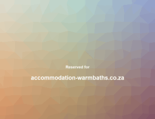 accommodation-warmbaths.co.za screenshot