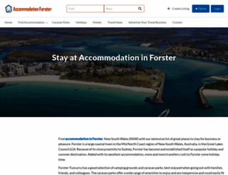 accommodationforster.com screenshot