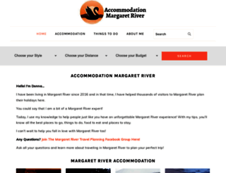 accommodationmargaretriver.com screenshot