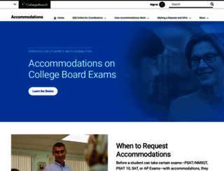 accommodations.collegeboard.org screenshot