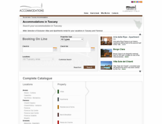 accommodations.tuscanyall.com screenshot