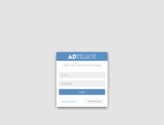 account.adtrace.org screenshot