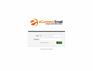 account.econnectemail.com screenshot
