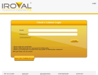 account.iroyalfx.com screenshot