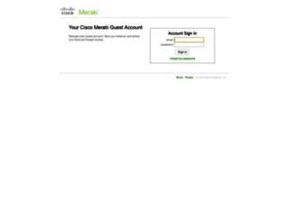 account.meraki.com screenshot