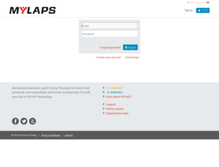 account.mylaps.com screenshot
