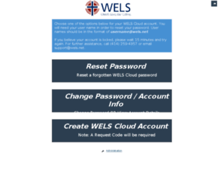 account.wels.net screenshot