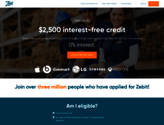 account.zebit.com screenshot