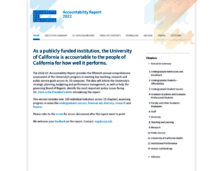 accountability.universityofcalifornia.edu screenshot