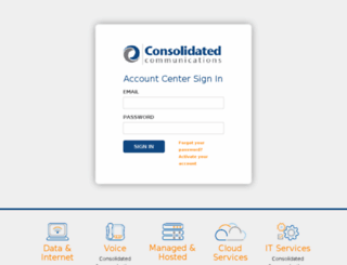 accountcenter.consolidated.com screenshot