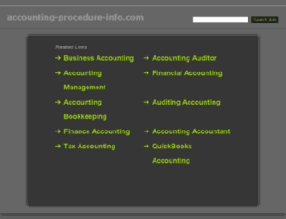 accounting-procedure-info.com screenshot
