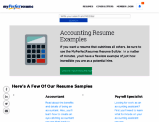 accounting.myperfectresume.com screenshot