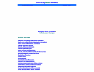 accountingtermsdictionary.com screenshot