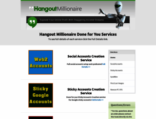 accounts.hangoutmillionaire.com screenshot