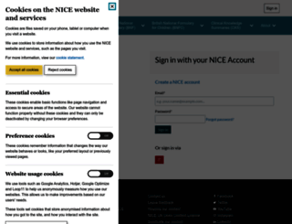 accounts.nice.org.uk screenshot