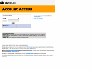 accounts.profunds.com screenshot