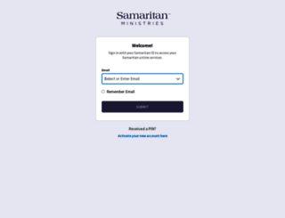 accounts.samaritanministries.org screenshot