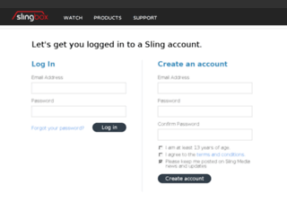 accounts.sling.com screenshot