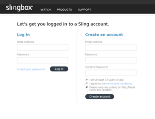 accounts.slingbox.com screenshot