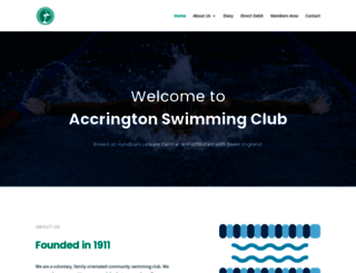 accringtonswimmingclub.co.uk screenshot