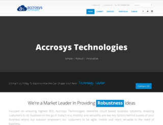 accrosystechnologies.co.in screenshot
