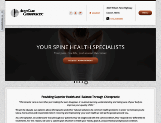 accucarechiropractic.com screenshot