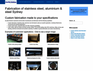 accufabsolutions.com.au screenshot