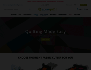 accuquilt.com screenshot