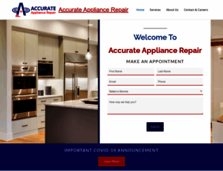 accuratappliance.com screenshot