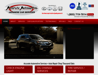 accurateautomotiveservices.com screenshot