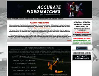 accuratefixedmatches.com screenshot
