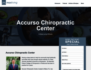 accursochiropractic.com screenshot