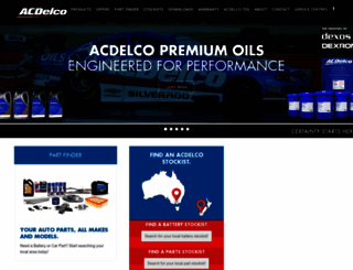acdelco.com.au screenshot