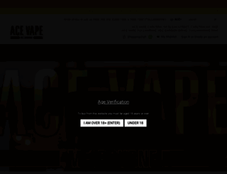 ace-vape.myshopify.com screenshot