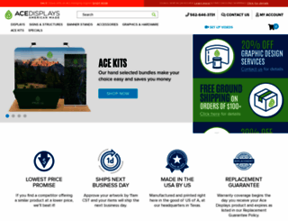 acebannerstands.com screenshot