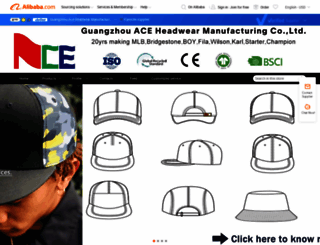 aceheadwear.en.alibaba.com screenshot