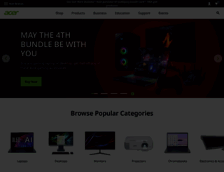 acer.com screenshot
