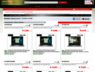 acercomputers.co.za screenshot