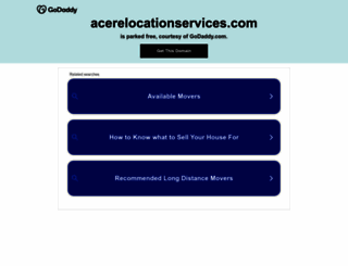 acerelocationservices.com screenshot