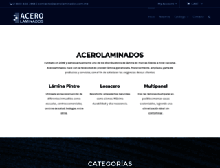 acerolaminados.com.mx screenshot