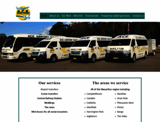 aceshuttle.com.au screenshot