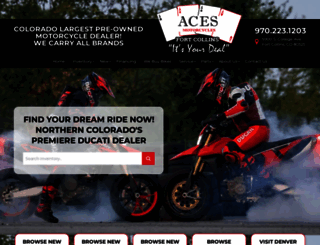 acesmotorcycles.com screenshot