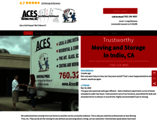 acesmovingpros.com screenshot