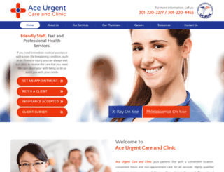 aceurgentclinic.com screenshot