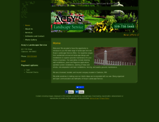 aceyslandscapeservice.com screenshot