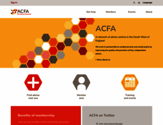 acfa.org.uk screenshot
