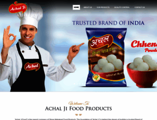 achaljifoods.com screenshot