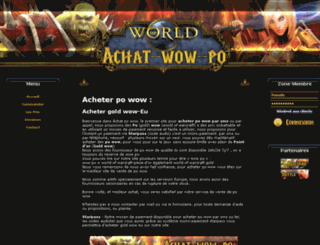 achat-wow-po.com screenshot